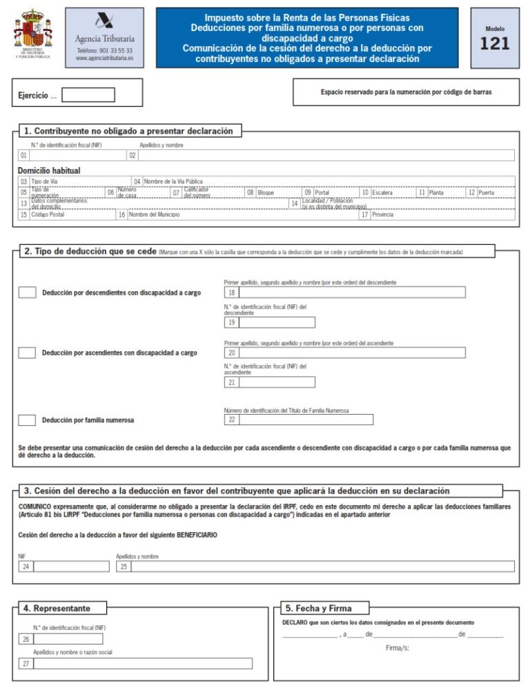 Modelo 122 y 121 Qué es y cómo rellenarlo con la renta 2016