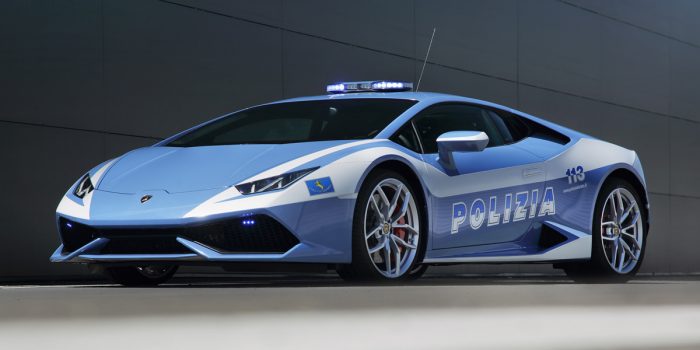 Los mejores coches de policía del mundo. El Lamborghini Huracán -