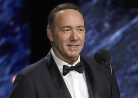 Mandatory Credit: Photo by Invision/AP/REX/Shutterstock (9177794c) Kevin Spacey presents the award for excellence in television at the BAFTA Los Angeles Britannia Awards at the Beverly Hilton Hotel, in Beverly Hills, Calif 2017 BAFTA Los Angeles Britannia Awards - Show, Beverly Hills, USA - 27 Oct 2017