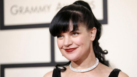 Actress Pauley Perrette arrives at the 58th Grammy Awards in Los Angeles